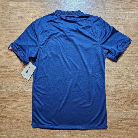 Nike France 2022 World Cup Home Jersey Medium M Navy Gold Mbappe Soccer Dri-Fit - Picture 7 of 12